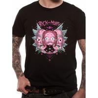 Rick And Morty - Head Split Men\'s XX-Large T-Shirt - Black