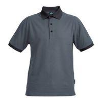Rigour Black & Grey Polo Shirt Large