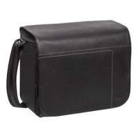 rivacase 7630 polyurethane leather slr shoulder bag black