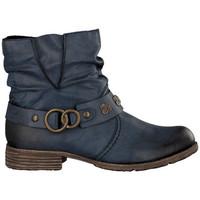 rieker 74798 womens calf boots mens low ankle boots in blue