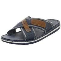 rieker 2106114 mens mules casual shoes in blue