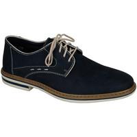 Rieker Mens Derby Lace Up Shoe men\'s Casual Shoes in blue