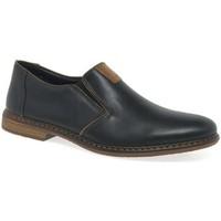 Rieker Zinc Mens Casual Shoes men\'s Slip-ons (Shoes) in black