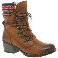 rieker 92513 womens lace up cuff boots mens low ankle boots in brown