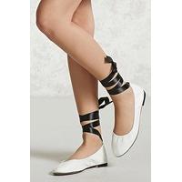 ribbon ankle wrap ballet flats