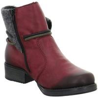 rieker y979135 womens low ankle boots in red