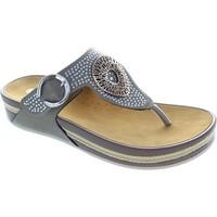 Rieker V1460-62 women\'s Flip flops / Sandals (Shoes) in BEIGE