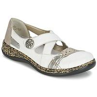 rieker guivine womens shoes pumps ballerinas in white