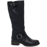 rieker feline womens long boots womens high boots in black