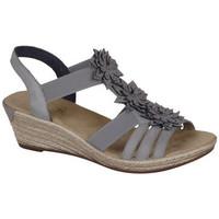 rieker 62461 fanni womens sandals in multicolour