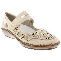 rieker 44875 cindy womens shoes pumps ballerinas in beige