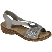 Rieker 62809 Women\'s Sandals women\'s Sandals in Silver