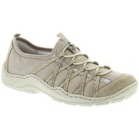 rieker l0559 womens trainer womens trainers in beige