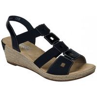 rieker 62488 sandals womens sandals in black