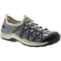 Rieker L0567 Women\'s Slip on Trainer-style Shoe women\'s Slip-ons (Shoes) in blue