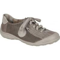 Rieker M3747 Women\'s Lace Shoe women\'s Shoes (Trainers) in BEIGE
