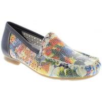 rieker 40089 womens loafers casual shoes in multicolour