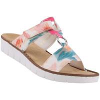 rieker 60090 womens mules casual shoes in multicolour