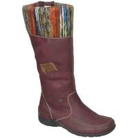 rieker 79950 womens long boots womens boots in red