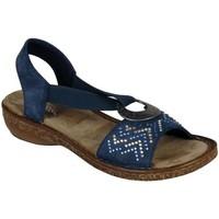 rieker chevron womens casual sandals womens sandals in blue