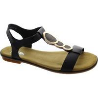 rieker 64278 00 womens sandals in black