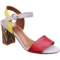 riva baxin womens multi leather sandals womens sandals in red