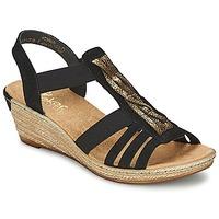 rieker baltune womens sandals in black