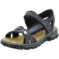 rieker klett womens sandals in blue