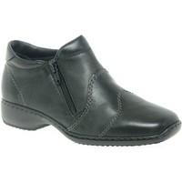 rieker dory womens double zip ankle boots womens mid boots in black