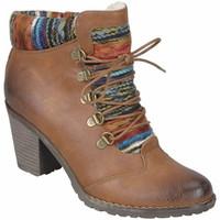 Rieker Ladies Caledonia Hiker Lace Up Ankle Boot women\'s Low Ankle Boots in brown