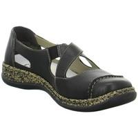 rieker s womens shoes trainers in black
