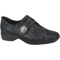 rieker swanky ladies velcro fastening leather shoes womens casual shoe ...