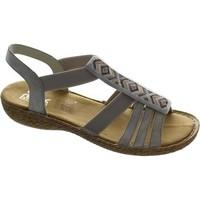 rieker 65809 40 womens sandals in grey