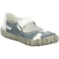 rieker riemchen womens shoes in blue