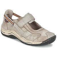 rieker biolorateil womens shoes trainers in beige