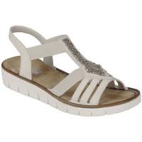 rieker 60061 womens sandals in white