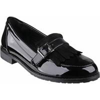 riva foggia womens loafers casual shoes in black