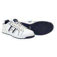 Rigour Navy & White Action Leather Steel Toe Cap Trainers Size 10