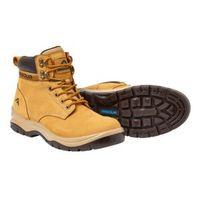 rigour wheat full grain leather steel toe cap safety work boots size 1 ...