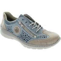 rieker l3215 42 womens shoes trainers in blue
