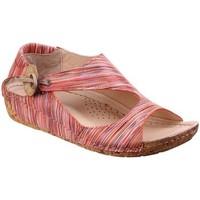 Riva Cartier Striped Womens Casual Closed Back Sandals women\'s Sandals in pink
