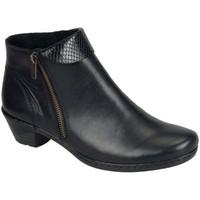 rieker harris womens casual ankle boots womens low ankle boots in blac ...