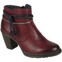 rieker rope womens casual ankle boots womens low ankle boots in red
