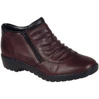 rieker trinket womens casual ankle boots womens mid boots in red