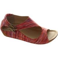 riva cartier striped womens sandals in red