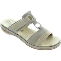 rieker 65979 91 womens mules casual shoes in grey