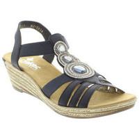 rieker 62459 womens sandals womens sandals in blue