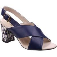 riva budino womens leather sandals womens sandals in blue