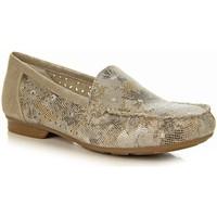 rieker srebrne skrzane w 4008994 womens loafers casual shoes in multic ...