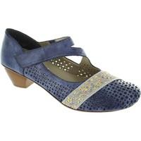 rieker 47645 14 womens court shoes in blue